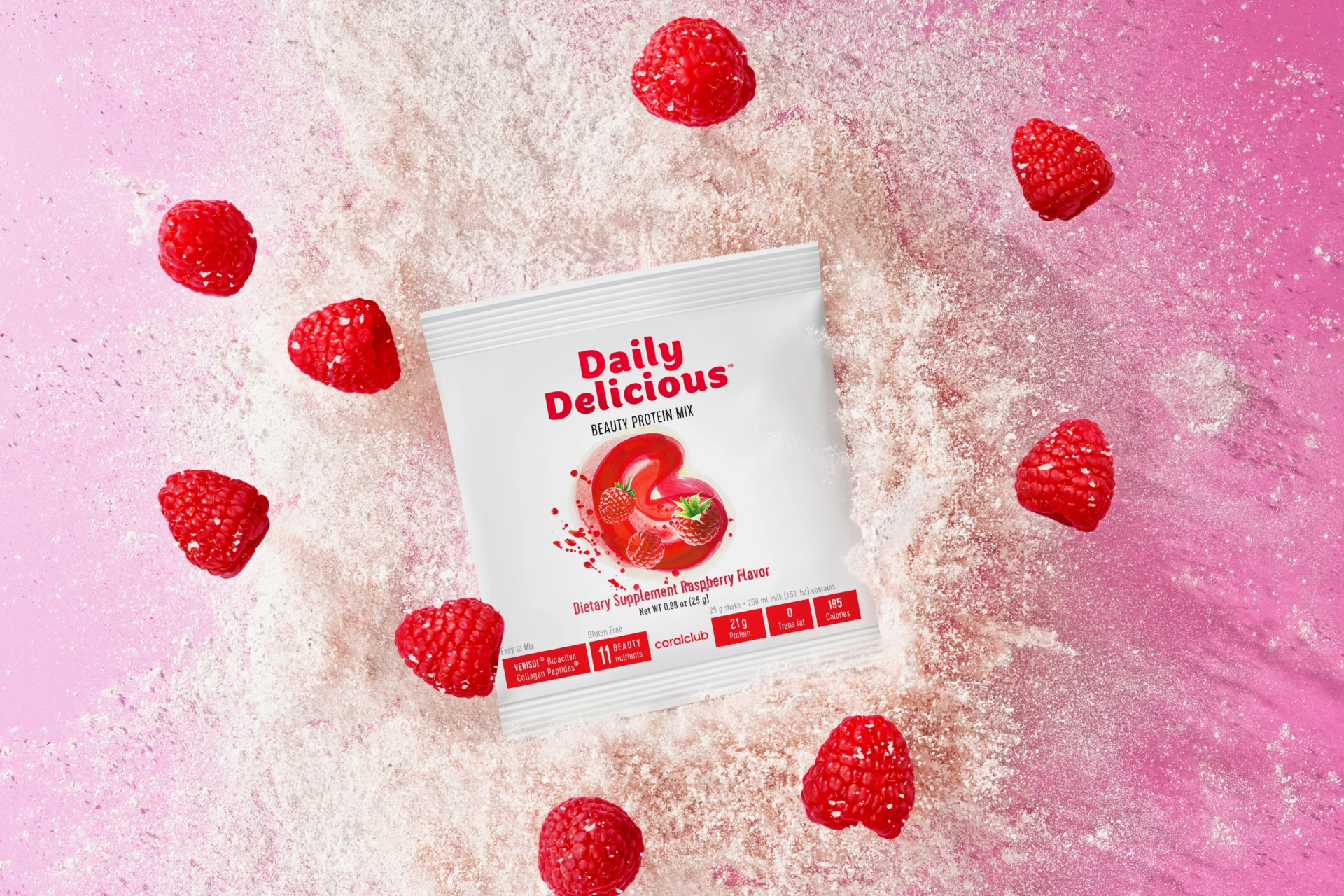 Daily Delicious Beauty Protein Mix Raspberry